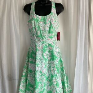 New Lilly Pulitzer Zo Dress Sz 2 Glenda Green Beach Bash